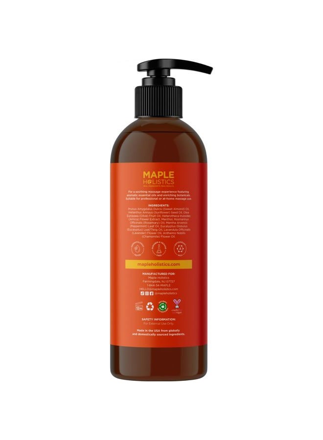 Maple Holistics Arnica Massage Oil for Muscle Relaxing - Comforting Sore Muscle Massage Oil for Full Body Relief with Soothing Chamomile Lavender Peppermint & Rosemary Essential Oils - Vegan & Non GMO (8 Fl Oz) - Image 5